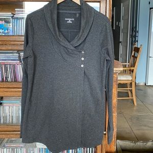 Danskin Wrap/Cardi Dark Grey Size Large
